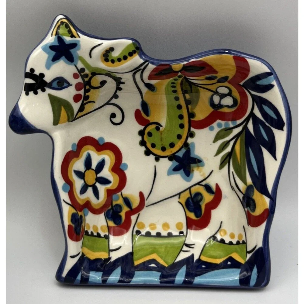 Espana Lifestyle Tabletops “Bocca” Cow Sauce / relish Dish & Bowl Cottage Farm